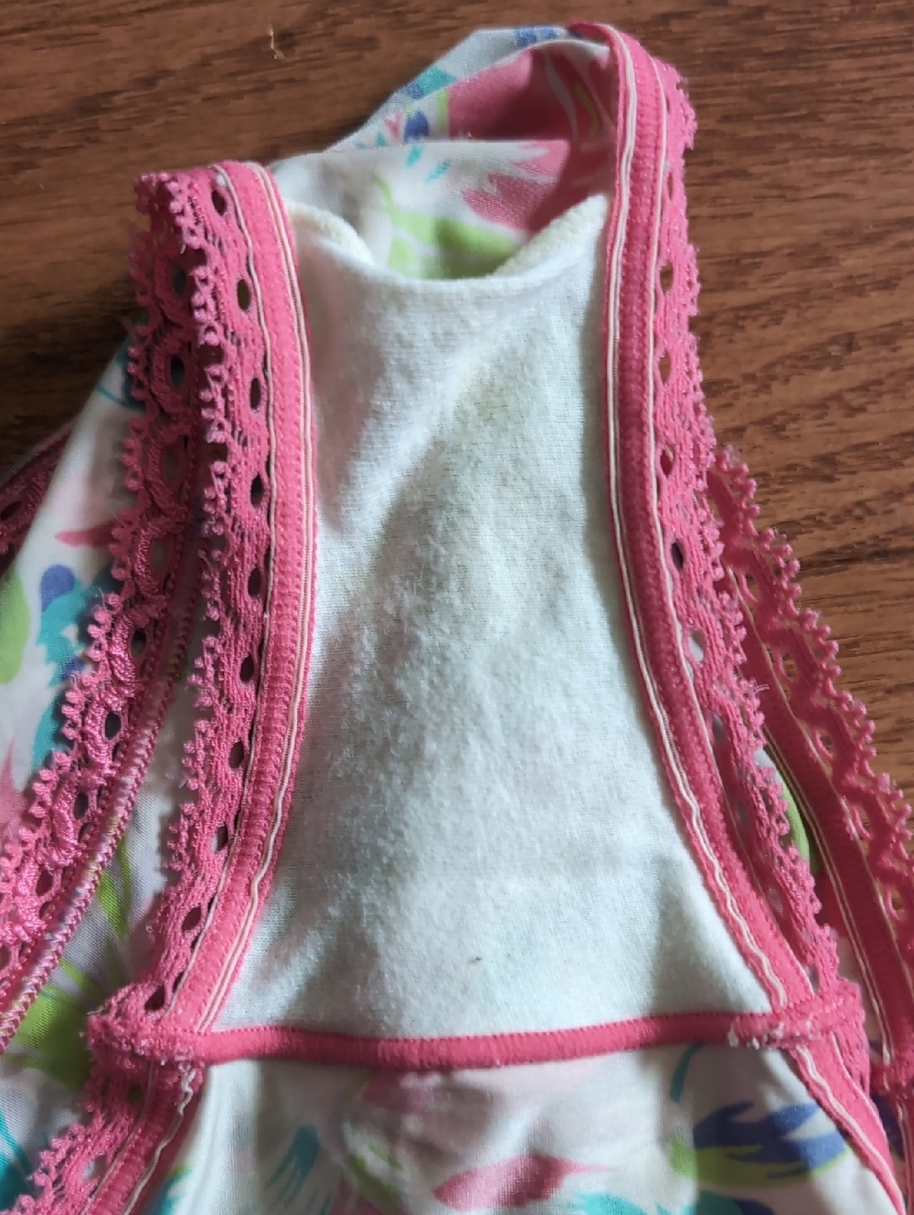 Calvin Klein Floral Print Bra + Undies Set Push-up Underwire Bra 32b Small - Picture 8 of 9